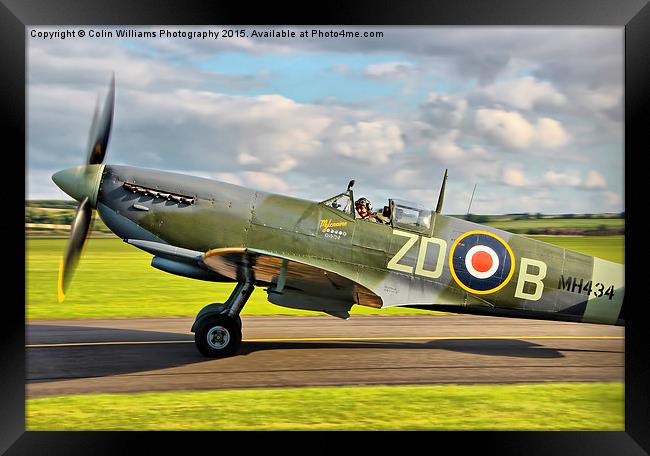  Spitfire Duxford 2 Framed Print by Colin Williams Photography