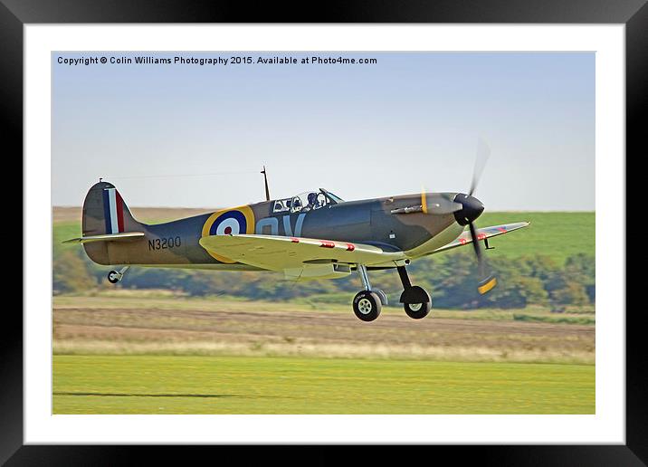  Spitfire Scramble Duxford BOB75 1 Framed Mounted Print by Colin Williams Photography