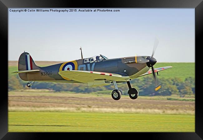  Spitfire Scramble Duxford BOB75 1 Framed Print by Colin Williams Photography