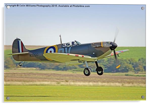  Spitfire Scramble Duxford BOB75 1 Acrylic by Colin Williams Photography