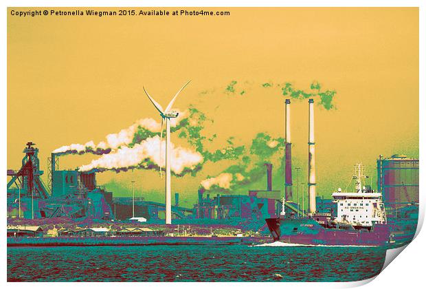  Hoogovens The Netherlands Print by Petronella Wiegman