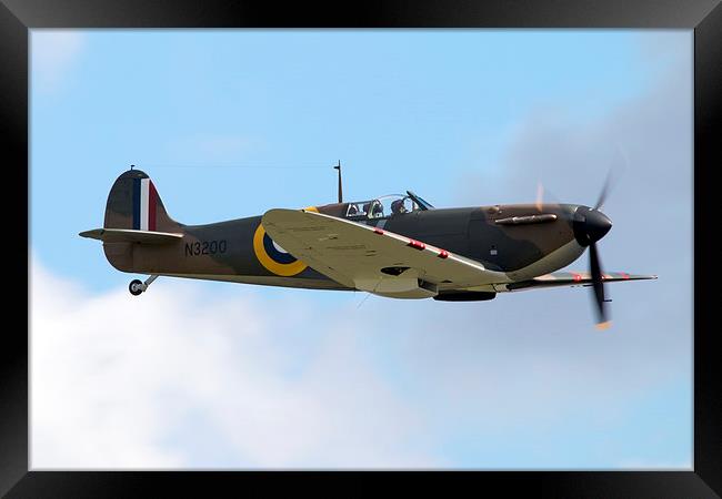 Supermarine Spitfire N3200 Framed Print by J Biggadike