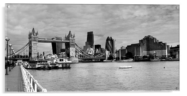  City of London skyline  panarama Acrylic by David French