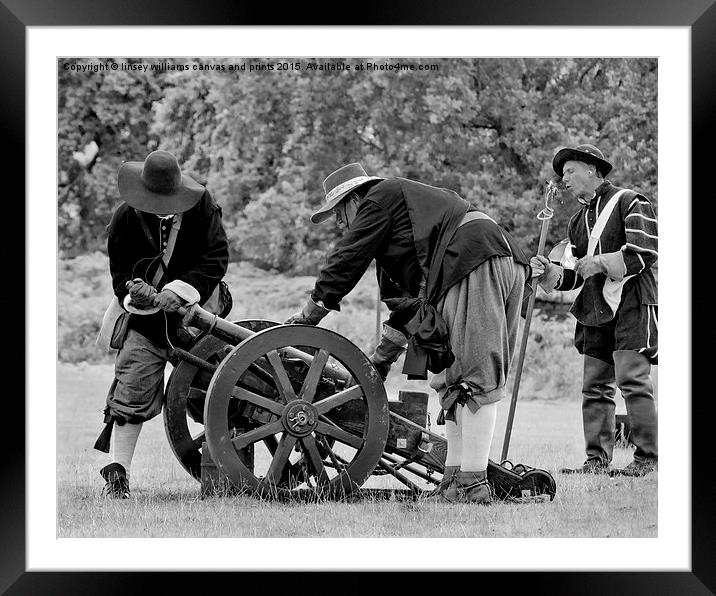 Making Ready The Cannon Framed Mounted Print by Linsey Williams