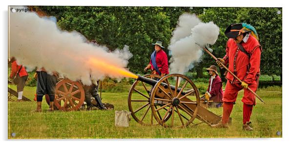  Firing The Cannon Acrylic by Linsey Williams