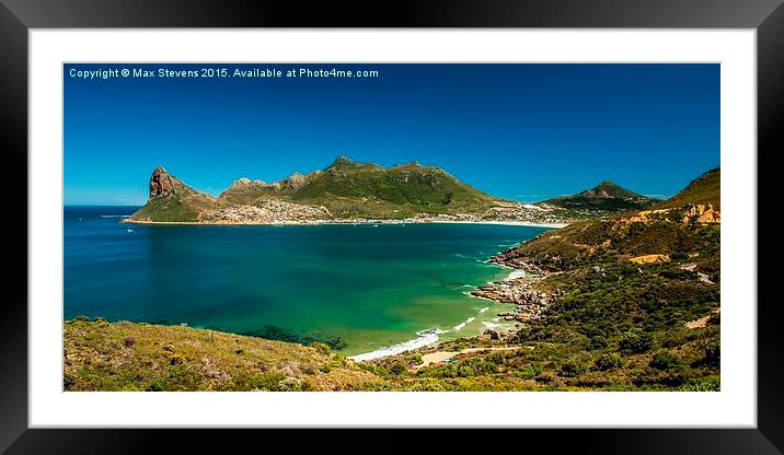  Hout Bay bathed in glorious sunshine Framed Mounted Print by Max Stevens