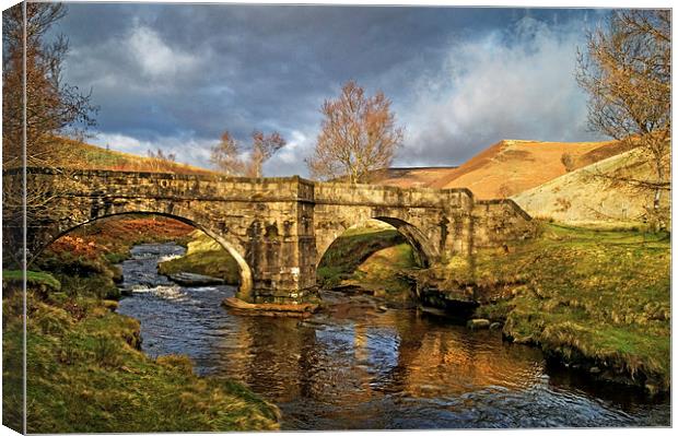 Slippery Stones Bridge  Canvas Print by Darren Galpin