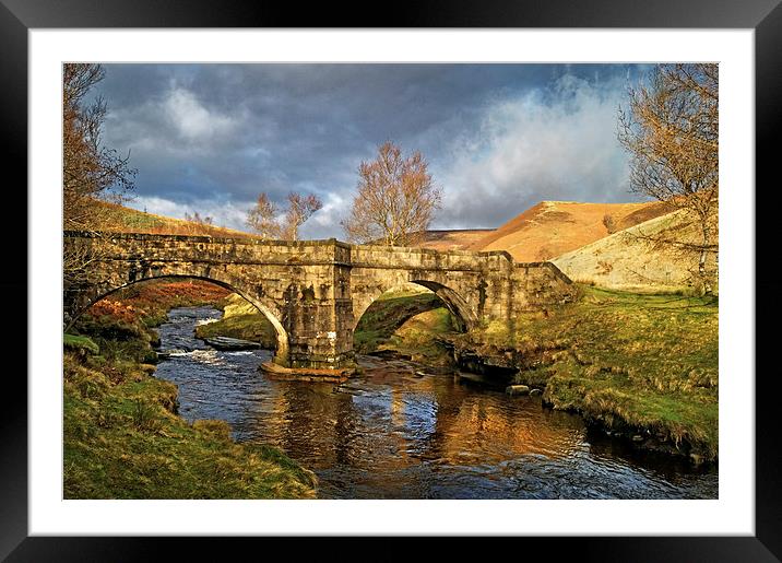 Slippery Stones Bridge  Framed Mounted Print by Darren Galpin