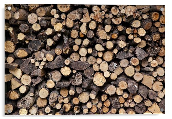 Big pile of sawn logs Acrylic by Simon Bratt LRPS