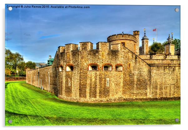 Tower of London Acrylic by Juha Remes