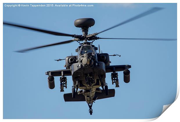 Apache Face-0ff Print by Kevin Tappenden