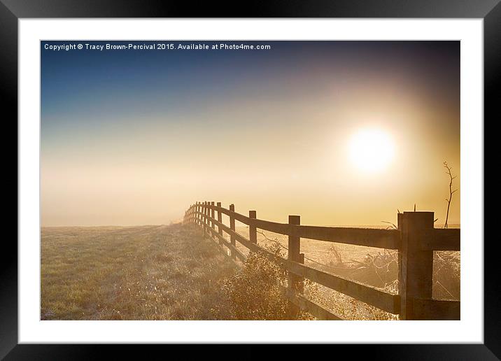  Sunrise at Elmley Framed Mounted Print by Tracy Brown-Percival