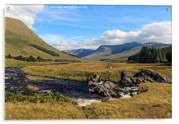  Glen Lyon Scotland Acrylic by Richard Long