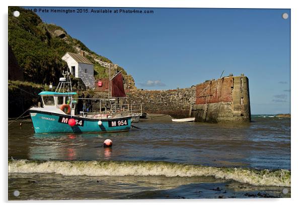 Porthgain in Wales Acrylic by Pete Hemington