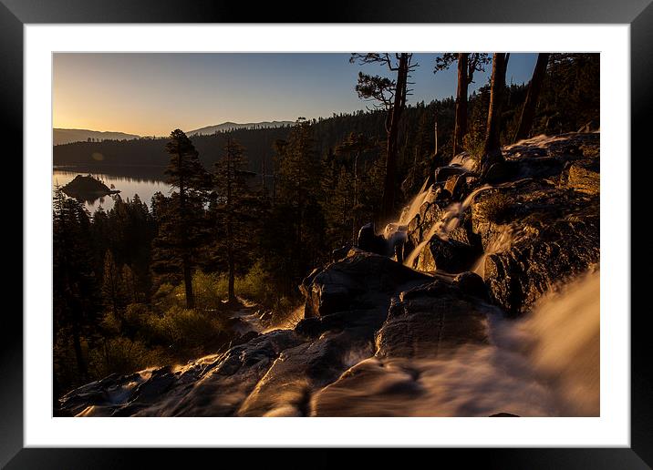 Sunrise at Emerald Bay Framed Mounted Print by Thomas Schaeffer