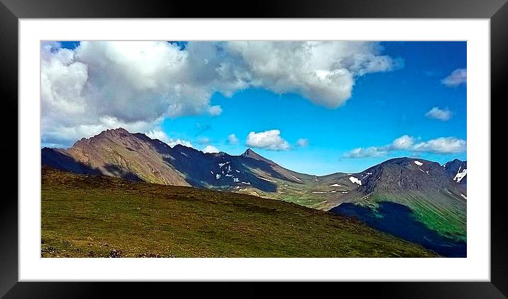  Alaska Mountaintop Framed Mounted Print by Erin Hayes