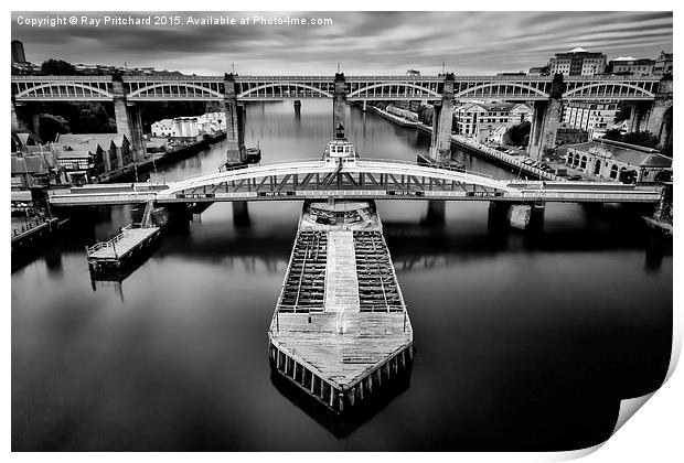  Tyne Bridges Print by Ray Pritchard