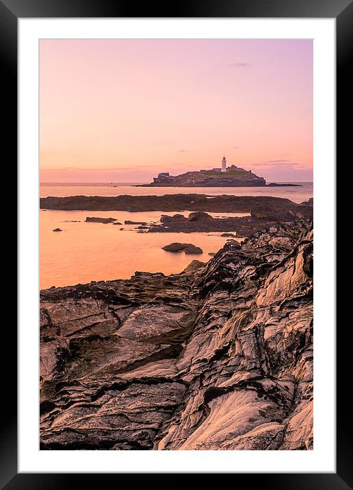 Godrevy Lighthouse Framed Mounted Print by Andy Evans