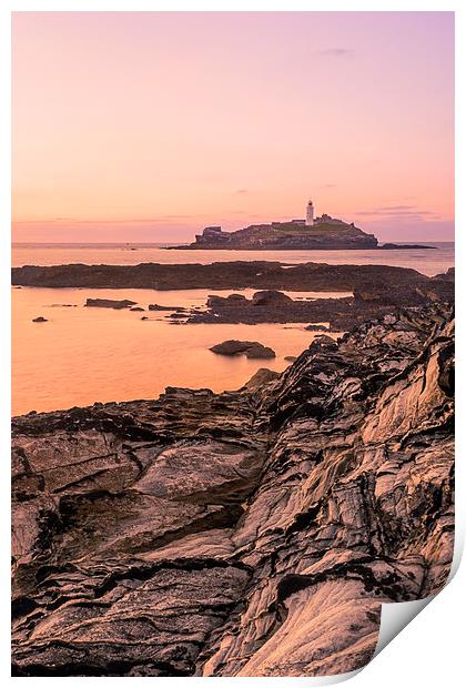 Godrevy Lighthouse Print by Andy Evans