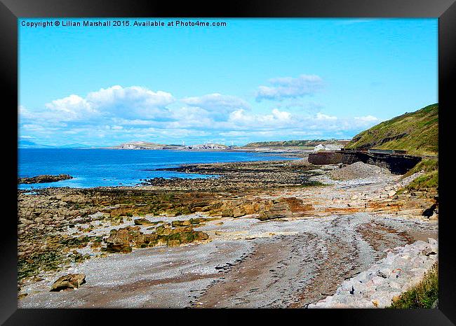  Cumbrian Coastline.  Framed Print by Lilian Marshall