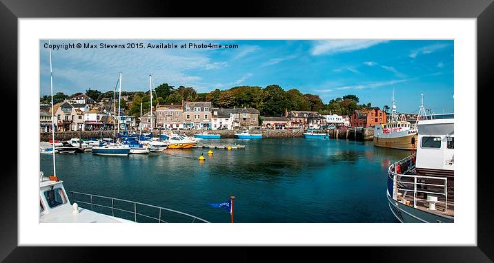  Padstow Harbour Framed Mounted Print by Max Stevens