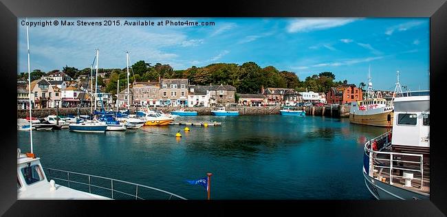  Padstow Harbour Framed Print by Max Stevens