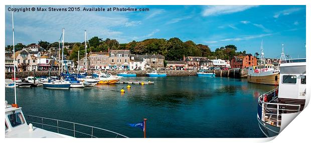  Padstow Harbour Print by Max Stevens