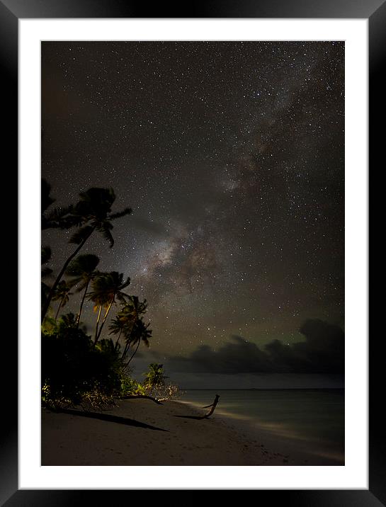  Island Milky Way Framed Mounted Print by Dave Wragg