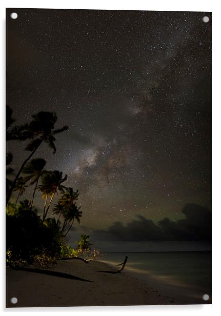  Island Milky Way Acrylic by Dave Wragg