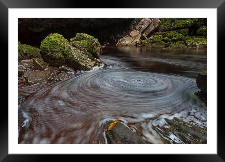  Whirlpool swirl Framed Mounted Print by Leighton Collins