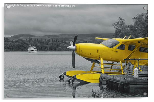  Loch Lomond Sea Planes' Cessna 208 G-MDJE Acrylic by Douglas Clark