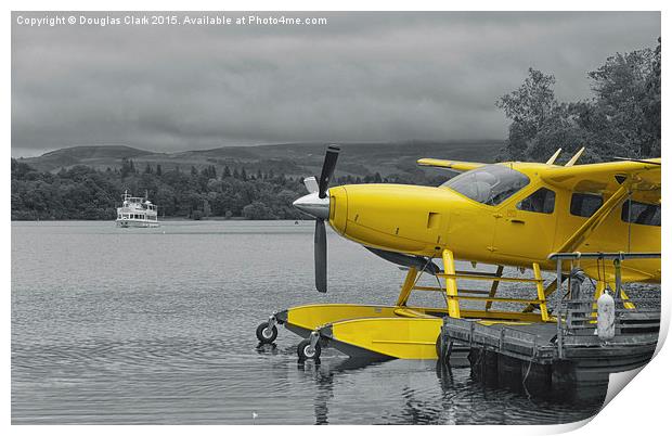  Loch Lomond Sea Planes' Cessna 208 G-MDJE Print by Douglas Clark