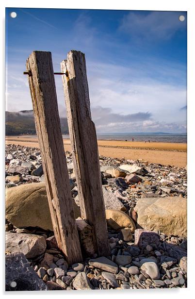  Old Groyne Acrylic by Sean Wareing