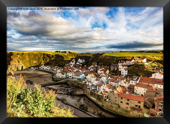  The Village of Staithes  Framed Print by keith sayer