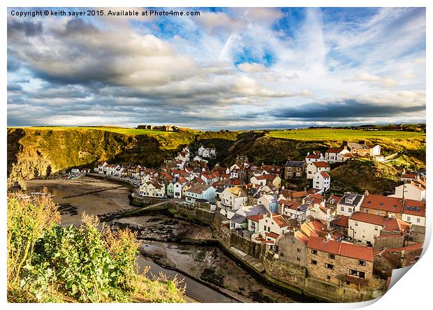  The Village of Staithes  Print by keith sayer