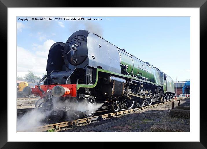  46233 Duchess Of Sutherland Low Viewpoint Framed Mounted Print by David Birchall