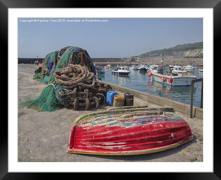  Lyme Regis, Dorset, Uk Framed Mounted Print by Pauline Tims