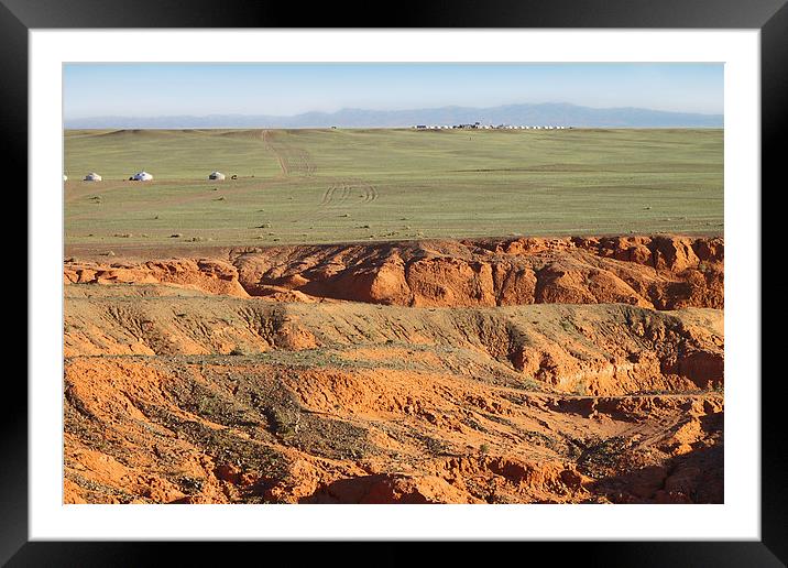  Southern Gobi Mongolia Framed Mounted Print by Carole-Anne Fooks