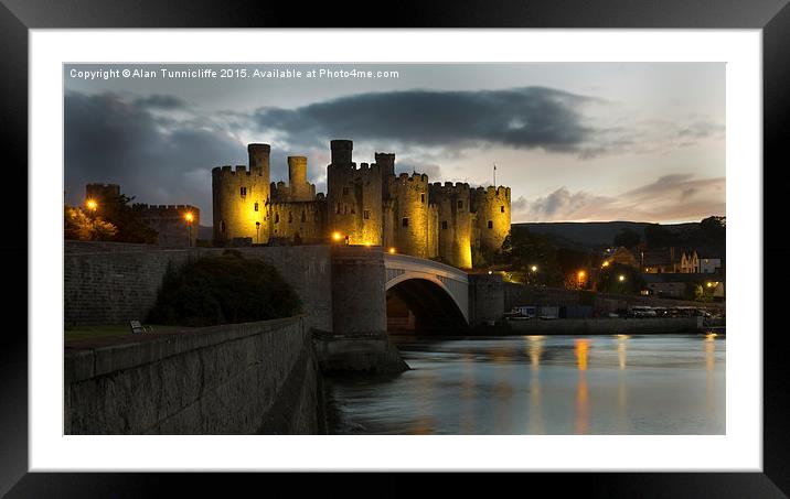  Conwy castle Framed Mounted Print by Alan Tunnicliffe