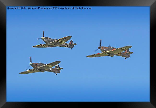  Hurricane And Spitfire 2 Framed Print by Colin Williams Photography