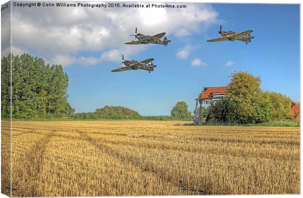  Hurricane And Spitfire 3 Canvas Print by Colin Williams Photography