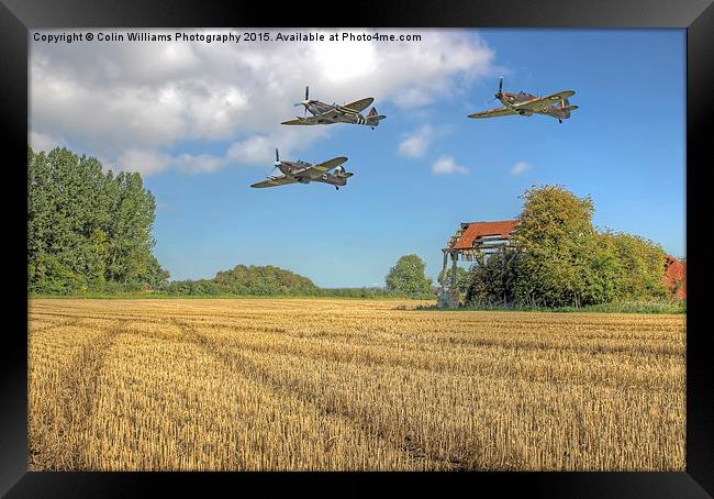 Hurricane And Spitfire 3 Framed Print by Colin Williams Photography