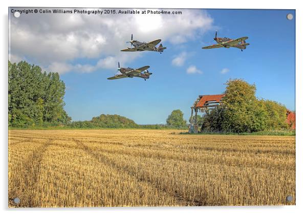  Hurricane And Spitfire 3 Acrylic by Colin Williams Photography