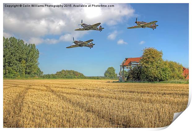 Hurricane And Spitfire 3 Print by Colin Williams Photography