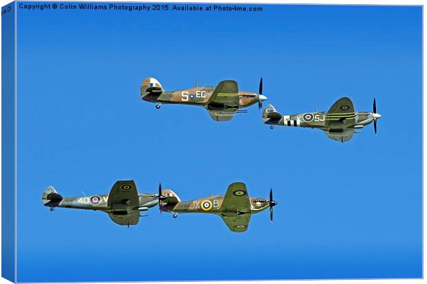  Hurricane And Spitfire 5 Canvas Print by Colin Williams Photography