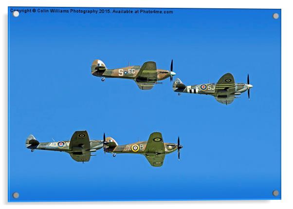  Hurricane And Spitfire 5 Acrylic by Colin Williams Photography