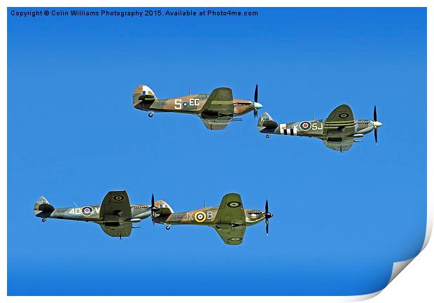  Hurricane And Spitfire 5 Print by Colin Williams Photography