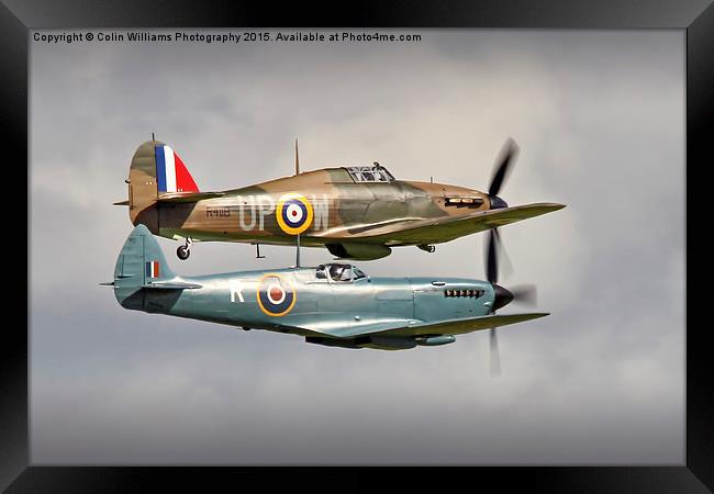  Hurricane And Spitfire 6 Framed Print by Colin Williams Photography