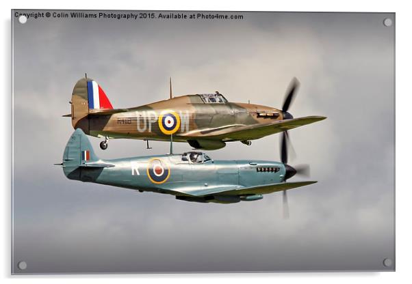  Hurricane And Spitfire 6 Acrylic by Colin Williams Photography