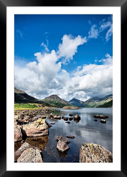  Lake District Sky and Water Framed Mounted Print by Jacqi Elmslie